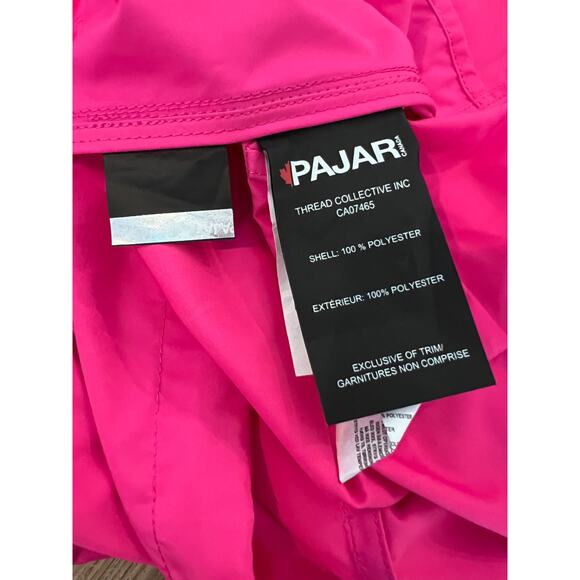 Pajar Essen Longline Packable Raincoat Removable Hood Pink Glo M - Picture 14 of 15